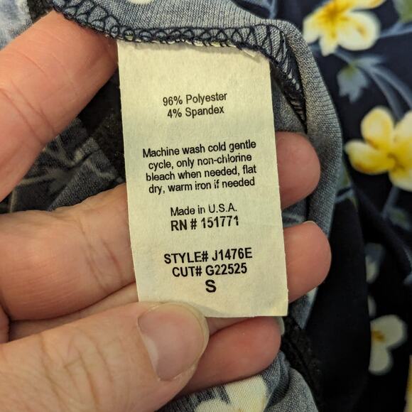 Kaileigh Lexy Knit Jumpsuit Floral Wrap Wide Leg Womens Small Sleeveless Summer - Picture 4 of 4